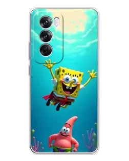 Чехол для OPPO A5 5G с картинкой «Спанч Боб под водой» Чехол для OPPO A5 5G с картинкой «Спанч Боб под водой»
