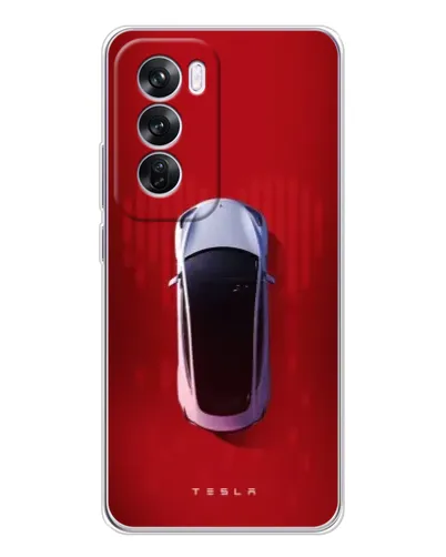 Чехол для OPPO A5 5G с картинкой «Tesla Top View»