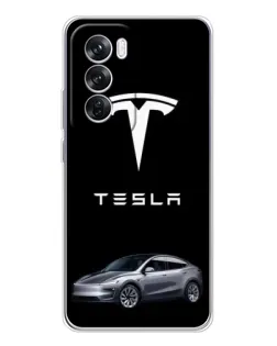 Чехол для OPPO A5 5G с картинкой «Tesla Model Y»