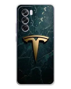 Чехол для OPPO A5 5G с картинкой «Мраморная Tesla Gold»