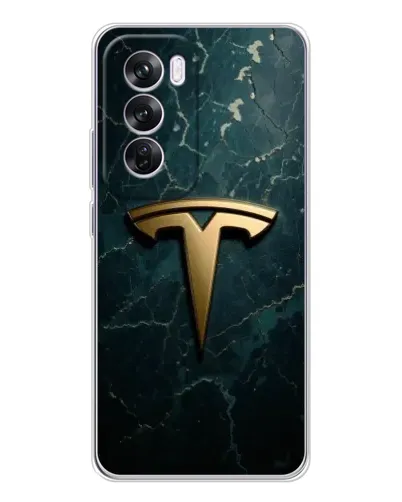 Чехол для OPPO A5 5G с картинкой «Мраморная Tesla Gold»