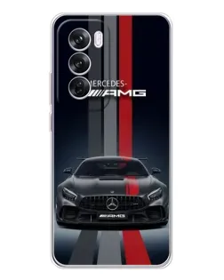 Чохол для OPPO A5 5G з картинкою «Mercedes — білий карбон»