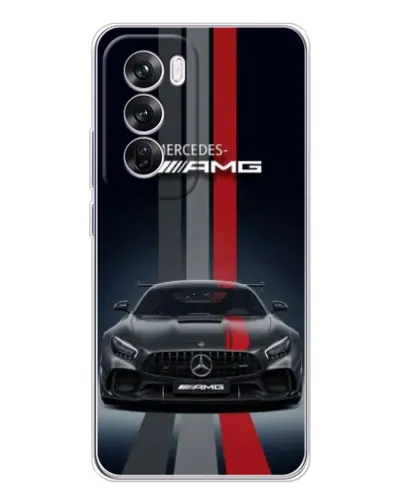 Чехол для OPPO A5 5G с картинкой «Mercedes — белый карбон»