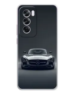 Чехол для OPPO A5 5G с картинкой «Mercedes на черном»