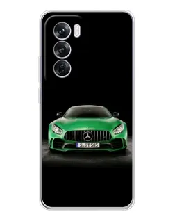 Чехол для OPPO A5 5G с картинкой «Mercedes — неоновый лого»