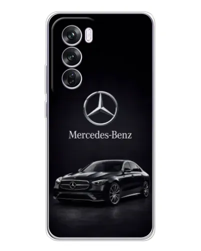 Чехол для OPPO A5 5G с картинкой «Mercedes — решетка радиатора»