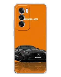 Чехол для OPPO A5 5G с картинкой «Оранжевый Mercedes AMG»