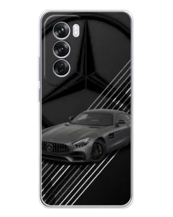 Чехол для OPPO A5 5G с картинкой «Mercedes AMG — графика»
