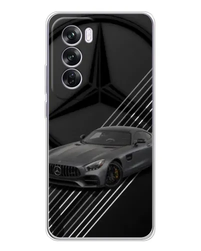 Чехол для OPPO A5 5G с картинкой «Mercedes AMG — графика»