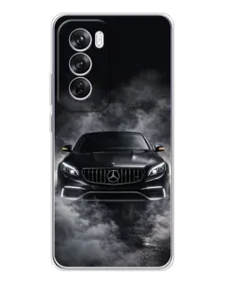 Чехол для OPPO A5 5G с картинкой «Mercedes в дыму»