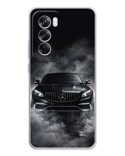 Чехол для OPPO A5 5G с картинкой «Mercedes в дыму»