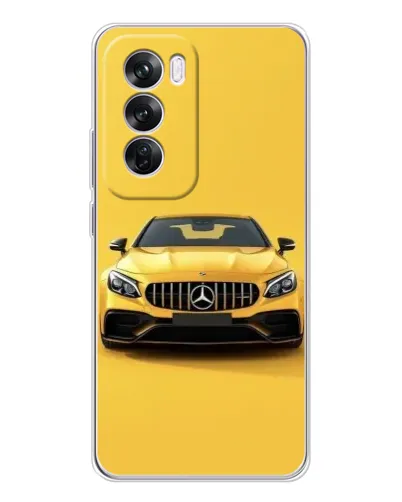Чехол для OPPO A5 5G с картинкой «Желтый Mercedes GT»