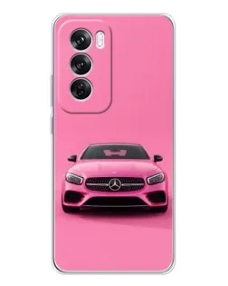 Чехол для OPPO A5 5G с картинкой «Розовый Mercedes AMG»