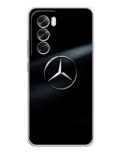 Чехол для OPPO A5 5G с картинкой «Mercedes на металле»