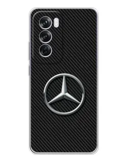 Чехол для OPPO A5 5G с картинкой «Карбоновый Mercedes стиль»