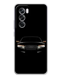 Чехол для OPPO A5 5G с картинкой «Audi — ночной контур» Чехол для OPPO A5 5G с картинкой «Audi — ночной контур»