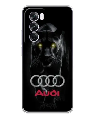 Чехол для OPPO A5 5G с картинкой «Пантера и Audi»