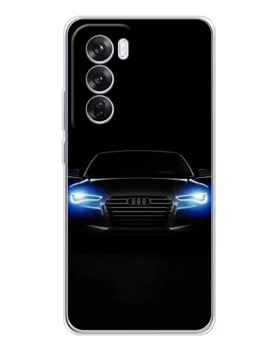 Чехол для OPPO A5 5G с картинкой «Audi в неоне»