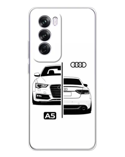 Чехол для OPPO A5 5G с картинкой «Audi — контрастный дизайн»