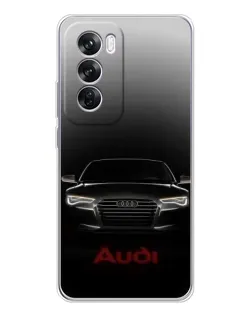 Чехол для OPPO A5 5G с картинкой «Audi — градиентный контур» Чехол для OPPO A5 5G с картинкой «Audi — градиентный контур»