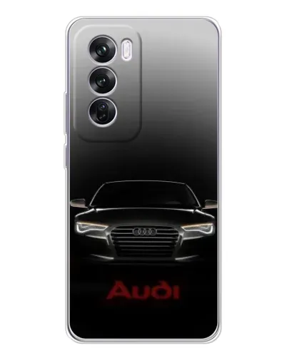 Чехол для OPPO A5 5G с картинкой «Audi — градиентный контур»