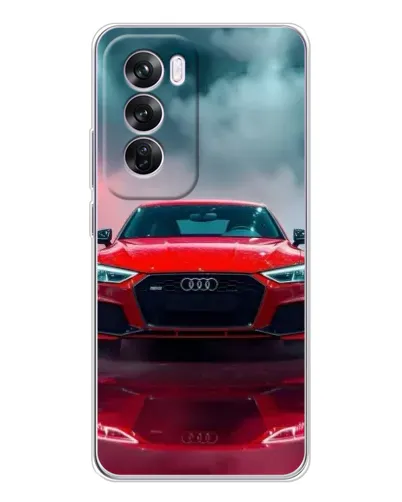 Чехол для OPPO A5 5G с картинкой «Audi RS — красный стиль»
