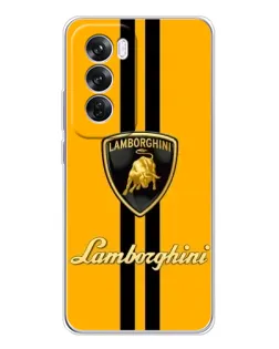 Чохол для OPPO A5 5G з картинкою «Lamborghini Stripe жовтий»