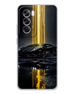 Чехол для OPPO A5 5G с картинкой «Ночной Lamborghini драйв»