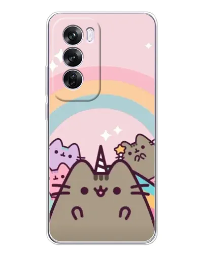 Чехол для OPPO A5 5G с картинкой «Единорог Pusheen»