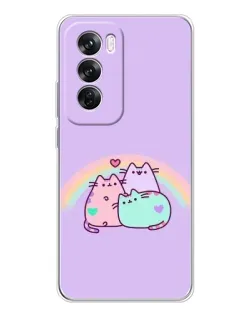 Чехол для OPPO A5 5G с картинкой «Радужные Пушины»