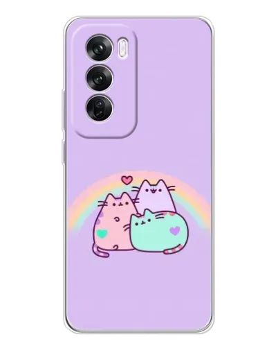 Чехол для OPPO A5 5G с картинкой «Радужные Пушины»