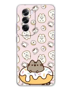 Чехол для OPPO A5 5G с картинкой «Пушин на пончике»