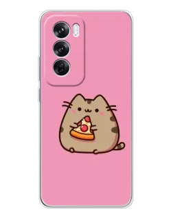 Чехол для OPPO A5 5G с картинкой «Пушин с пиццей»