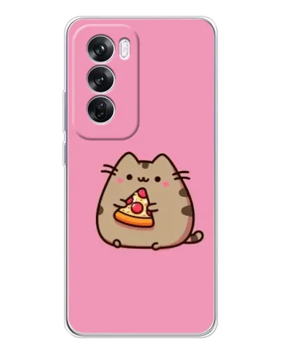 Чехол для OPPO A5 5G с картинкой «Пушин с пиццей»
