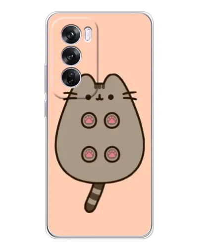 Чехол для OPPO A5 5G с картинкой «Пушин пузиком кверху»