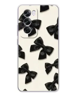 Чехол для OPPO A5 5G с картинкой «Черные бантики»