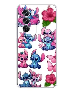 Чехол для OPPO A5 5G с картинкой «Стикеры Stitch и Angel»