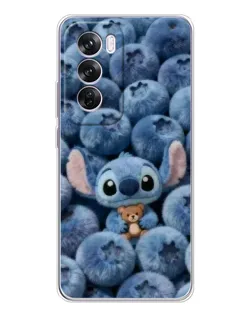 Чехол для OPPO A5 5G с картинкой «Стич и голубика»