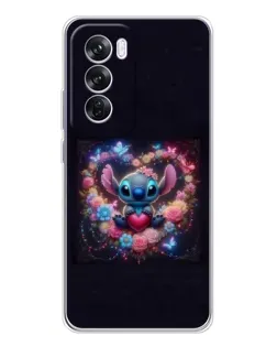 Чехол для OPPO A5 5G с картинкой «Stitch в цветах»