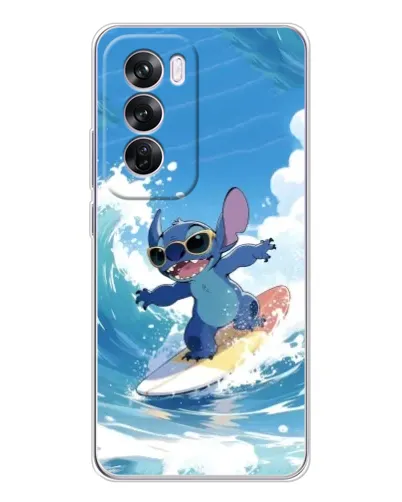 Чехол для OPPO A5 5G с картинкой «Стич на волне»