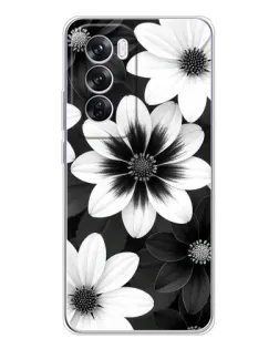 Чехол для OPPO A5 5G с картинкой «Монохромные астры» Чехол для OPPO A5 5G с картинкой «Монохромные астры»