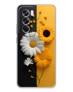 Чехол для OPPO A5 5G с картинкой «Подсолнух и ромашка» Чехол для OPPO A5 5G с картинкой «Подсолнух и ромашка»
