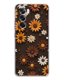 Чехол для OPPO A5 5G с картинкой «Узор из маленьких подсолнухов» Чехол для OPPO A5 5G с картинкой «Узор из маленьких подсолнухов»