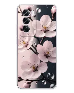 Чехол для OPPO A5 5G с картинкой «Нежная сакура и капли» Чехол для OPPO A5 5G с картинкой «Нежная сакура и капли»