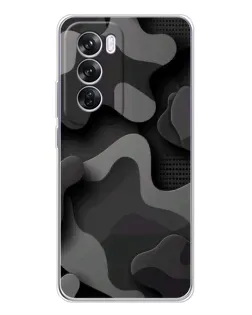 Чехол для OPPO A5 5G с картинкой «Темный абстрактный камуфляж» Чехол для OPPO A5 5G с картинкой «Темный абстрактный камуфляж»