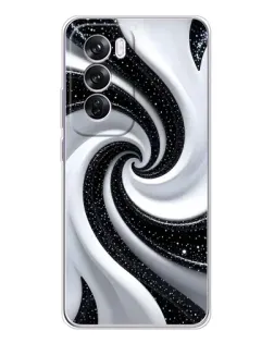Чехол для OPPO A5 5G с картинкой «Черно-белая спираль» Чехол для OPPO A5 5G с картинкой «Черно-белая спираль»