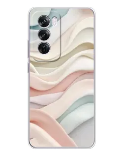 Чехол для OPPO A5 5G с картинкой «Пастельные нежные волны»