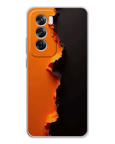 Чехол для OPPO A5 5G с картинкой «Оранжевый разлом» Чехол для OPPO A5 5G с картинкой «Оранжевый разлом»