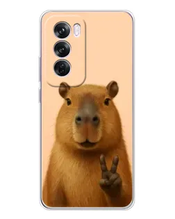 Чехол для OPPO A5 5G с картинкой «Капибара виктория»
