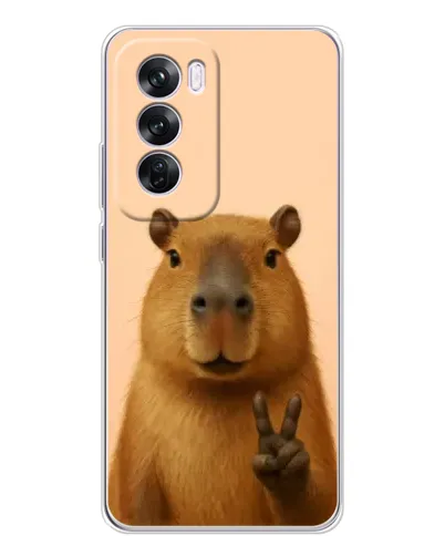Чехол для OPPO A5 5G с картинкой «Капибара виктория»